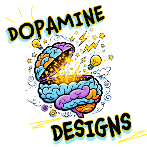 Dopamine Designs high energy brand logo visual identity